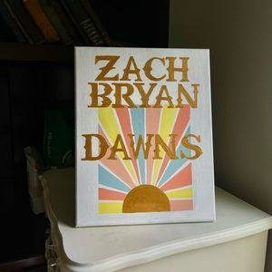 Hand painted Zach Bryan canvas